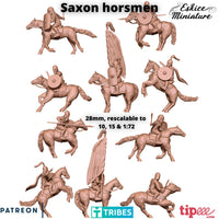 Saxons à cheval x5