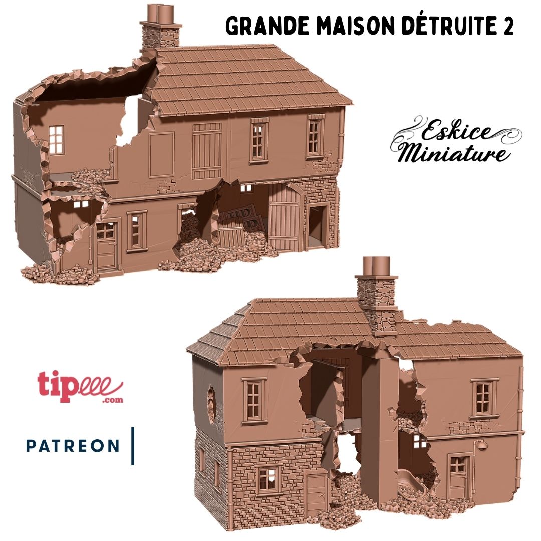 Maison Médiévale N°3 - Diorama - Décor JDR - Fait main - Loisirs créatifs