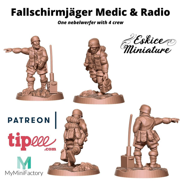 Medic & radio - Fallschirmjäger