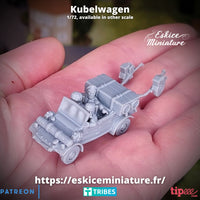 Kubelwagen & remorque - Allemands