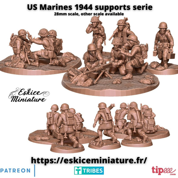 Armes de soutiens US Marines 1944