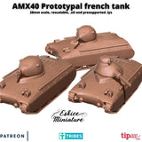 AMX40 - Tank prototypal Français