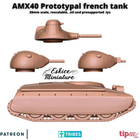 AMX40 - Tank prototypal Français