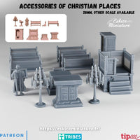 Accessoires lieux religieux V au Xème siècle