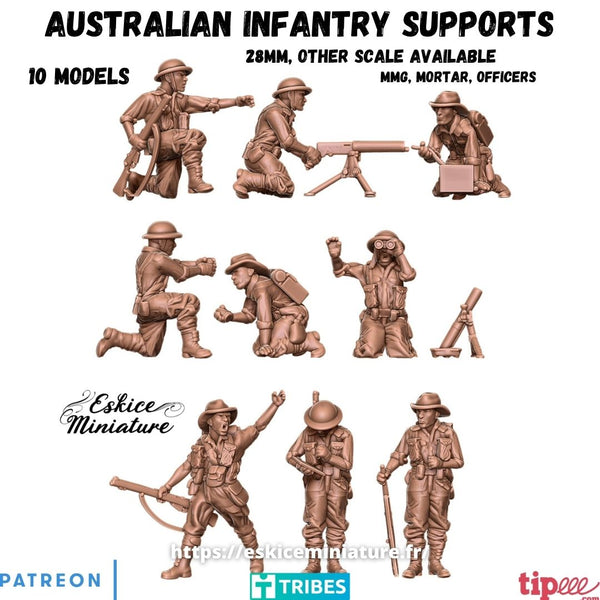 Australiens Supports d'infanterie x10