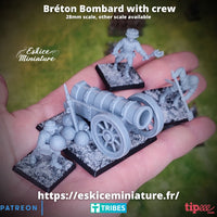 Bombarde brétonne et servants