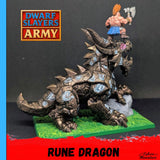 Dragon runique et seigneur tueur nain