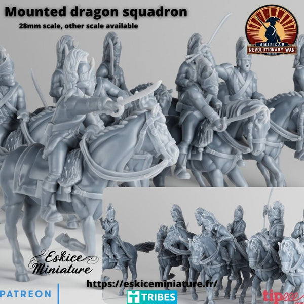 Dragons à cheval x10