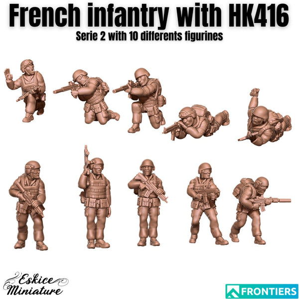 Soldats Français avec HK416 x10