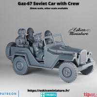 Voitures Gaz-67 avec équipage