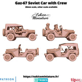 Voitures Gaz-67 avec équipage