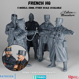 Officiers Français x5