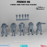 Officiers Français x5