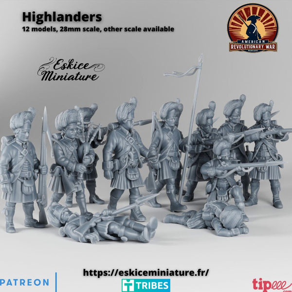 Infanterie Highlander (x12)