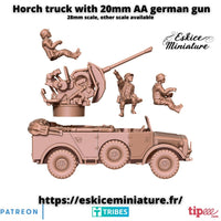 Camion Horch A1 avec Flak 20mm