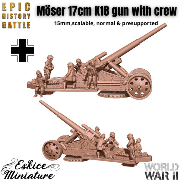 Canon d'artillerie K18 Mörser 17cm - DE