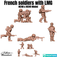 Soldats Français avec MINIMI et M240