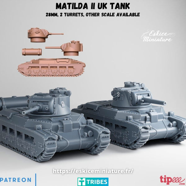 Matilda II avec 2 tourelles