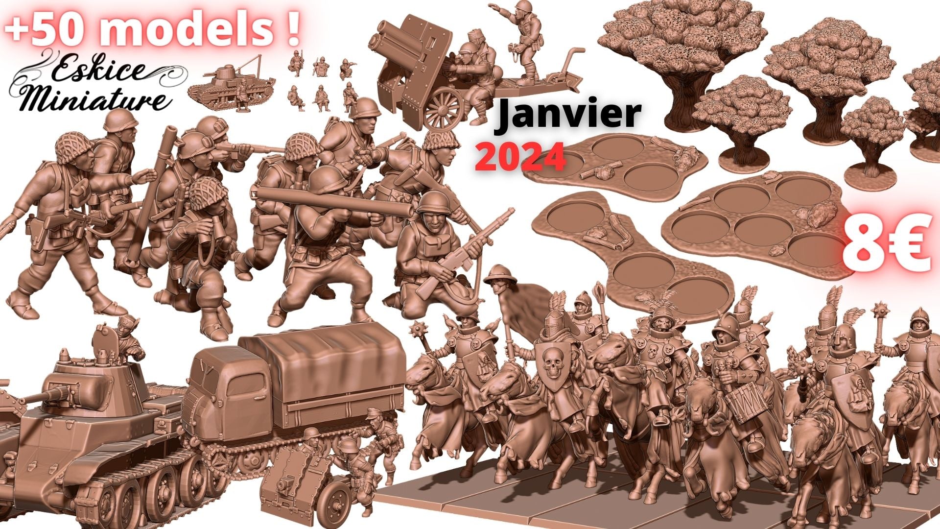 Renforts ! Des figurines, véhicules et décors WWII pour les wargamer  (Eskice Miniature) • Game On Table Top