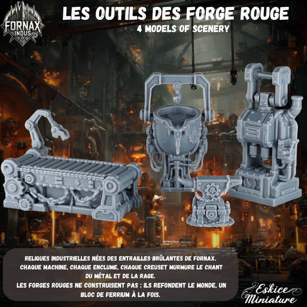 Outils des forges rouges