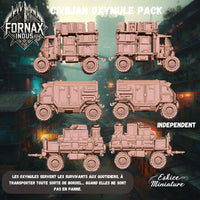 Oxymules civils de transport (x2 + remorque)