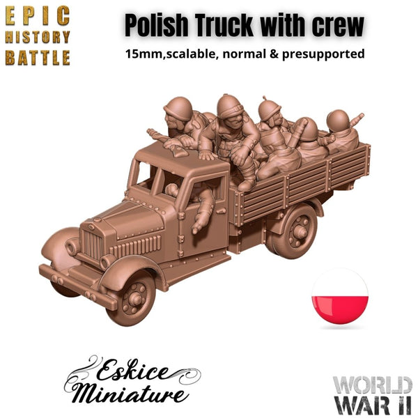 Camion de transport Polonais avec équipage - PL