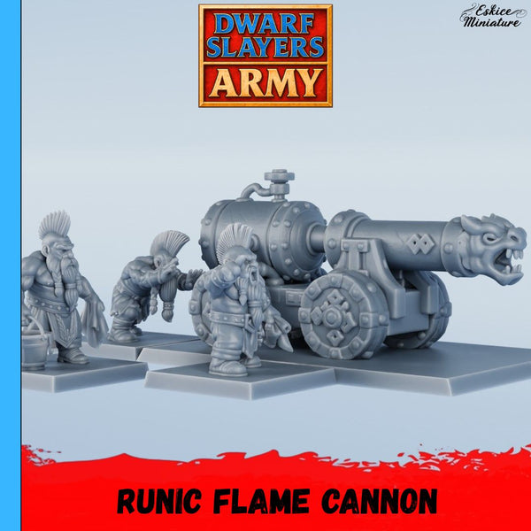 Canon à flamme runique (machine de guerre et servants)