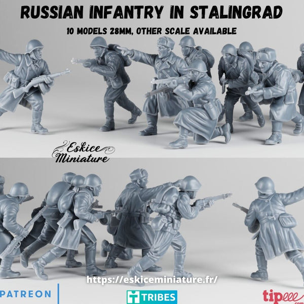 Russes à Stalingrad serie 1 (x10)
