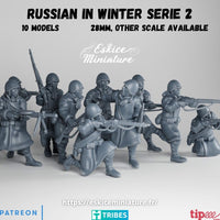 Russes en manteaux serie 2 (x10)