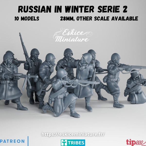 Russes en manteaux serie 2 (x10)