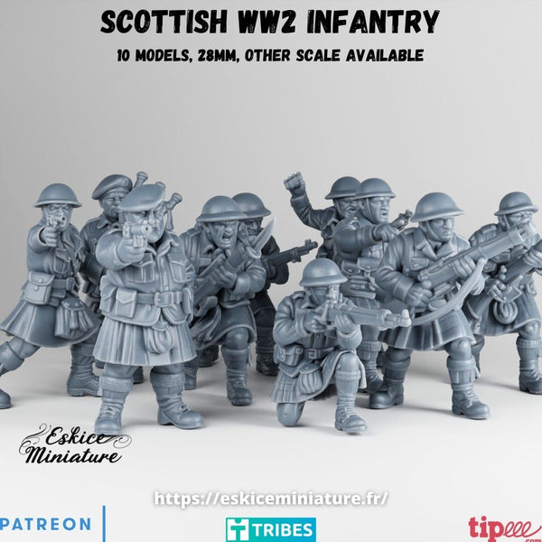 Infanterie Ecossaise ww2 (x10)