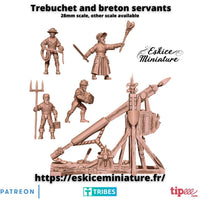 Trébuchet bréton et servants