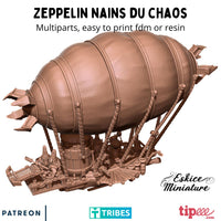 Zeppelin avec équipage NdA