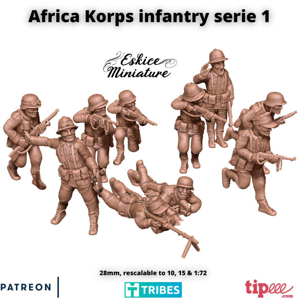 Infanterie Africa Korps serie 1 x10