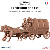 Chariot à chevaux Français
