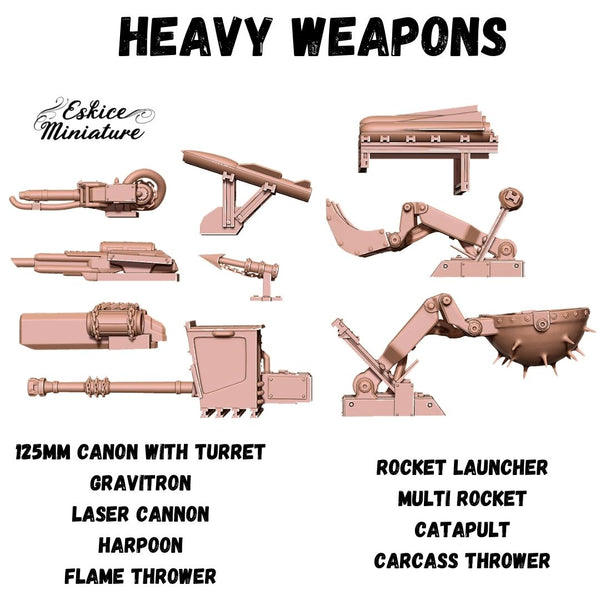 Armes lourdes pour véhicules