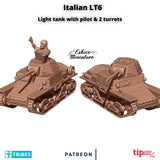 Italian LT6 tank