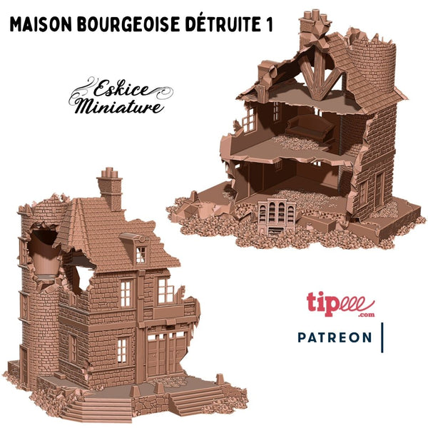 Maison bourgeoise détruite 1