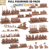 PACK 3D FIGURINES COMPLET GUERRE DE 100 ANS