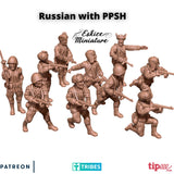 Soldats Russes avec PPSH x10