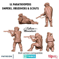 Snipers et observateurs Parachutistes Anglais