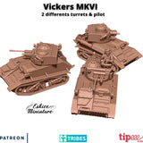 Vickers MKVI B & C avec chef de char