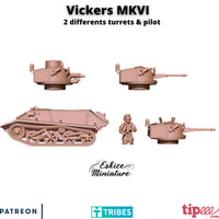 Vickers MKVI B & C avec chef de char
